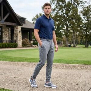 Callaway Mens Golf Joggers Heather Gray Fleece Tapered Sweatpants Small S